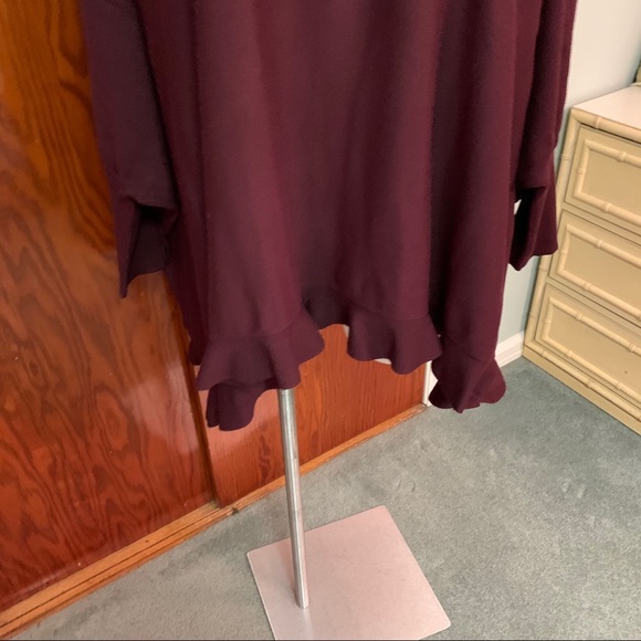 ALFANI Turtleneck Ruffle Poncho Style Sweater - Picture 9 of 14